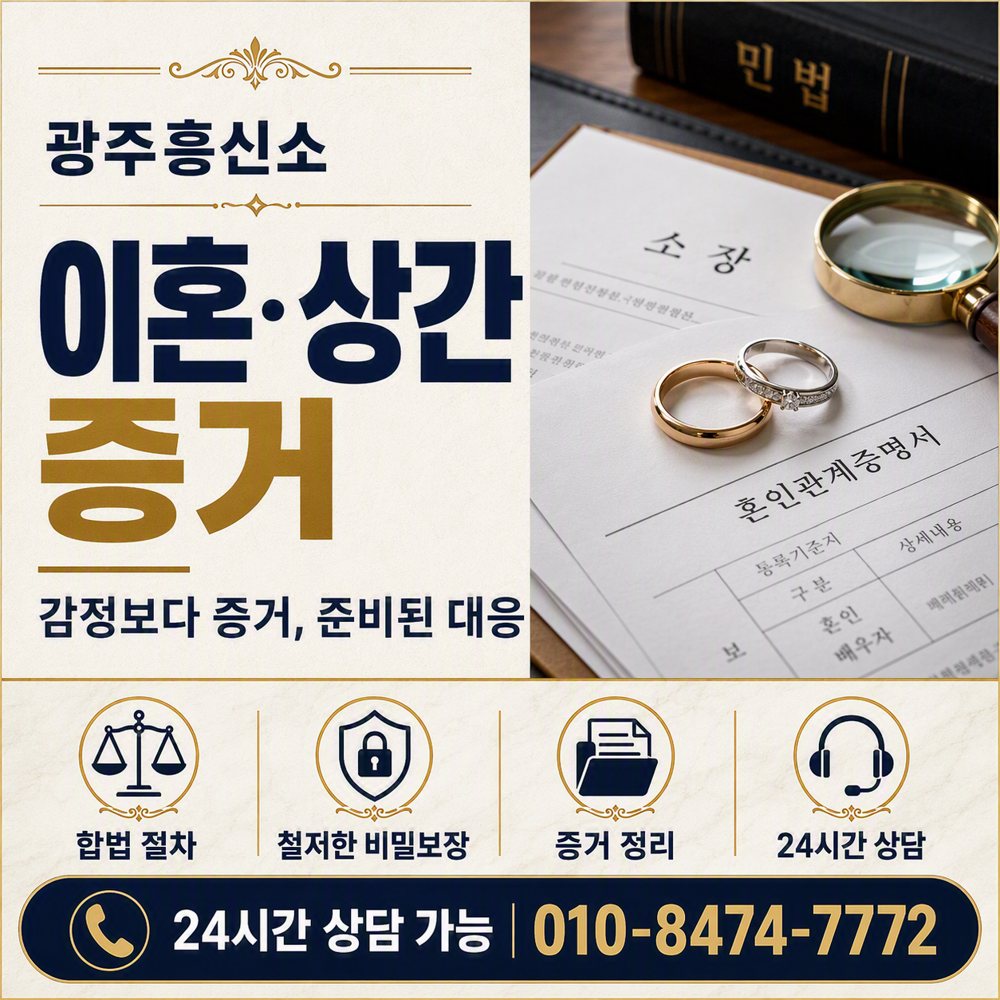 광주 이혼·상간 증거