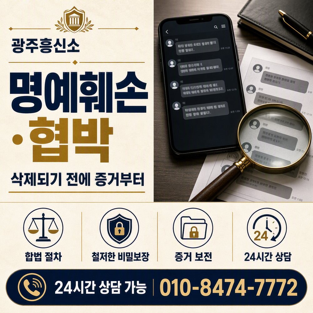 광주 명예훼손·협박